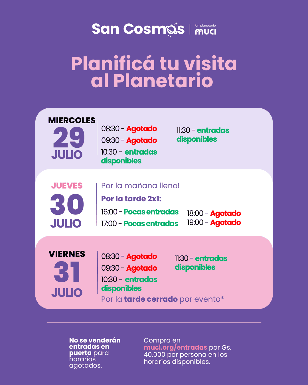 Anuncio San Cosmos