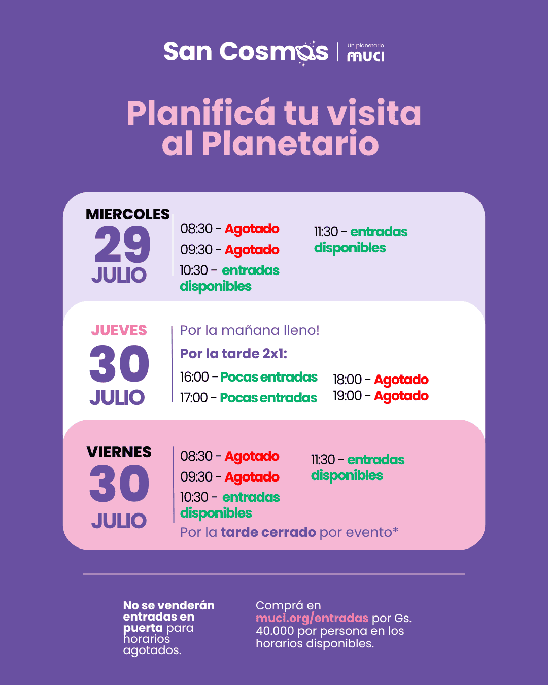Anuncio San Cosmos